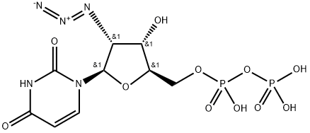 2'-azido-2'-deoxyuridine 5'-diphosphate Structure
