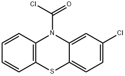 2-chloro-10H-phenothiazine-10-carbonyl chloride Structure