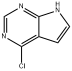 4-Chloro-7H-pyrrolo[2,3-d]pyrimidine 구조식 이미지