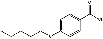 4-N-PENTYLOXYBENZOYL CHLORIDE 구조식 이미지