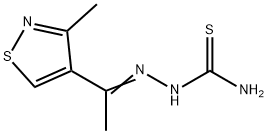 1-(3-Methyl-4-isothiazolyl)ethanone thiosemicarbazone Structure