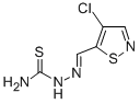 4-Chloro-5-isothiazolecarbaldehyde thiosemicarbazone Structure