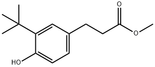 메틸3-(3-tert-부틸-4-히드록시페닐)프로피오네이트 구조식 이미지