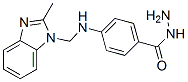 p-[(2-Methyl-1H-benzimidazol-1-ylmethyl)amino]benzohydrazide Structure