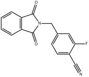 4-((1,3-dioxoisoindolin-2-yl)Methyl)-2-fluorobenzonitrile Structure