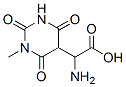 5-Pyrimidineacetic acid, alpha-aminohexahydro-1-methyl-2,4,6-trioxo- (9CI) Structure