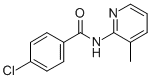4-클로로-N-(3-메틸-2-피리디닐)벤즈아미드 구조식 이미지