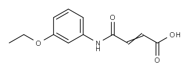 4-(3-ETHOXYANILINO)-4-OXOBUT-2-ENOIC ACID Structure