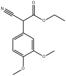 (3,4-Dimethoxyphenyl)cyanoacetic acid ethyl ester Structure