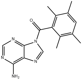 9H-Purin-6-amine, 9-(2,3,5,6-tetramethylbenzoyl)- Structure
