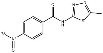 N-(5-METHYL-1,3,4-THIADIAZOL-2-YL)-4-NITROBENZAMIDE Structure