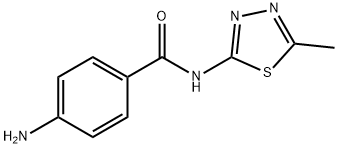 4-amino-N-(5-methyl-1,3,4-thiadiazol-2-yl)benzamide Structure