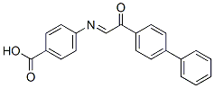 p-[(p-Phenylphenacylidene)amino]benzoic acid Structure