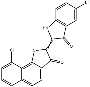 3687-67-0 5-bromo-2-(9-chloro-3-oxonaphtho[1,2-b]thien-2(3H)-ylidene)-1,2-dihydro-3H-indol-3-one