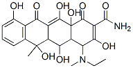 4-[Ethyl(methyl)amino]-1,4,4a,5,5a,6,11,12a-octahydro-3,5,6,10,12,12a-hexahydroxy-6-methyl-1,11-dioxo-2-naphthacenecarboxamide Structure