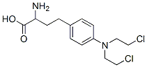 2-Amino-4-[p-[bis(2-chloroethyl)amino]phenyl]butyric acid Structure