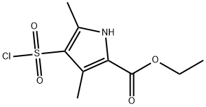 ETHYL 4-(CHLOROSULFONYL)-3,5-DIMETHYL-1H-PYRROLE-2-CARBOXYLATE Structure