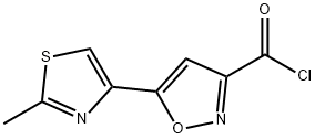 5-(2-METHYL-1,3-THIAZOL-4-YL)-3-ISOXAZOLECARBONYL CHLORIDE 구조식 이미지