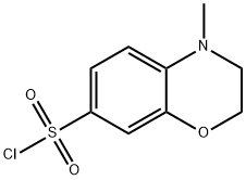 4-METHYL-3,4-DIHYDRO-2H-1,4-BENZOXAZINE-7-SULFONYL CHLORIDE 구조식 이미지