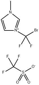 1-BROMODIFLUOROMETHYL-3-METHYL-IMIDAZOLIUM TRIFLATE Structure