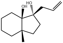 1H-Indene-1,7a(2H)-diol, hexahydro-3a-methyl-1-(2-propenyl)-, (1S,3aS,7aR)- (9CI) 구조식 이미지