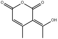 2H-Pyran-2,6(3H)-dione, 3-(1-hydroxyethylidene)-4-methyl-, (3Z)- (9CI) 구조식 이미지