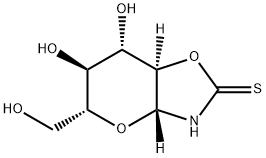 2H-Pyrano[2,3-d]oxazole-2-thione, hexahydro-6,7-dihydroxy-5-(hydroxymethyl)-, (3aR,5R,6S,7S,7aR)- (9CI) 구조식 이미지