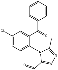 4-(2-Benzoyl-4-chlorophenyl)-5-Methyl-4H-1,2,4-triazole-3-carboxaldehyde Structure