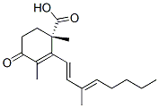 (S)-1,3-Dimethyl-2-[(1E)-3-methyl-1,3-octadienyl]-4-oxo-2-cyclohexene-1-carboxylic acid 구조식 이미지