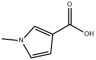 1H-PYRROLE-3-CARBOXYLIC ACID, 1-METHYL- 구조식 이미지