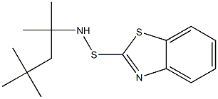 N-(1,1,3,3-테트라메틸부틸)벤조티아졸-2-술펜아미드 구조식 이미지