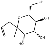 6-Oxaspiro[4.5]dec-2-ene-8,9,10-triol, 7-(hydroxymethyl)-, (7R,8S,9S,10S)- (9CI) Structure