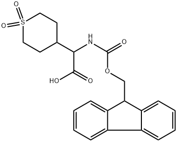 2-(FMoc-aMino)-2-(1,1-디옥소-4-테트라하이드로티오피라닐)아세트산 구조식 이미지