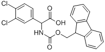 (3,4-DICHLORO-PHENYL)-[(9H-FLUOREN-9-YLMETHOXYCARBONYLAMINO)]-ACETIC ACID Structure