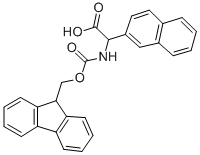 [(9H-FLUOREN-9-YLMETHOXYCARBONYLAMINO)]-NAPHTHALEN-2-YL-ACETIC ACID Structure