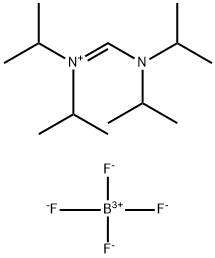 N-((디이소프로필아미노)메틸렌)-N-디이소프로필아미늄테트라플루오로보레이트 구조식 이미지