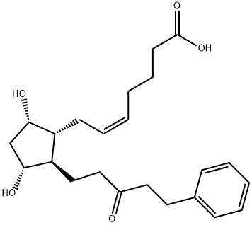 (5Z)-7-[(1R,2R,3R,5S)-3,5-Dihydroxy-2-(3-oxo-5-phenylpentyl)cyclopentyl]-5-heptenoic Acid 구조식 이미지