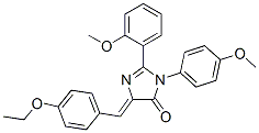 4H-Imidazol-4-one,  5-[(4-ethoxyphenyl)methylene]-3,5-dihydro-2-(2-methoxyphenyl)-3-(4-methoxyphenyl)- Structure