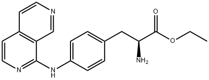 (S)-ethyl 3-(4-(2,7-naphthyridin-1-ylaMino)phenyl)-2-aMinopropanoate Structure