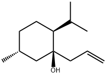 (1S,2S,5R)-1-allyl-2-isopropyl-5-methylcyclohexanol 구조식 이미지