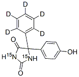 5-(4-HYDROXYPHENYL)-5-PHENYL-D5-HYDANTOIN-15N2 구조식 이미지