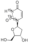 2'-DEOXYURIDINE-2-13C,1,3-15N2 구조식 이미지
