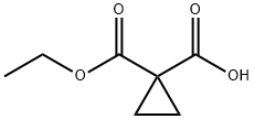 1-(ethoxycarbonyl)cyclopropanecarboxylic acid 구조식 이미지