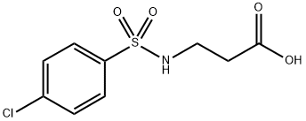 3-{[(4-CHLOROPHENYL)SULFONYL]AMINO}PROPANOIC ACID Structure