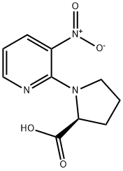 1-(3-NITRO-2-PYRIDINYL)-2-PYRROLIDINECARBOXYLIC ACID Structure