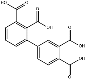 1,1'-Biphenyl-2,3,3',4'-tetracarboxylic acid Structure