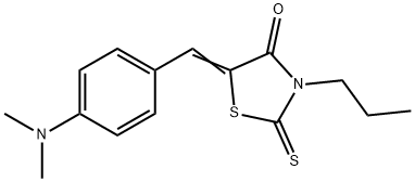 5-[[4-(Dimethylamino)phenyl]methylene]-3-propyl-2-thioxo-4-thiazolidinone 구조식 이미지