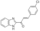 2-Propen-1-one, 1-(1H-benzimidazol-2-yl)-3-(4-chlorophenyl)- Structure