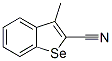 3-메틸-1-벤조셀레노펜-2-카보니트릴 구조식 이미지