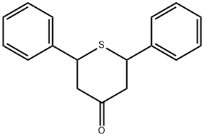 2,6-디페닐-테트라히드로-티오피란-4-원 구조식 이미지